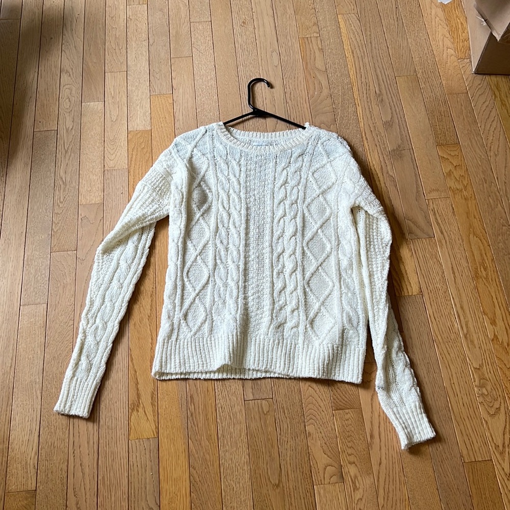 Abercrombie White Sweater
